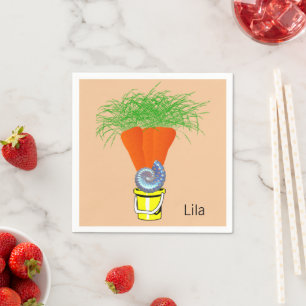 Papieren luiers, wortelen servet