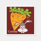 Papieren luiers, wortelkonijn servet (Voorkant)