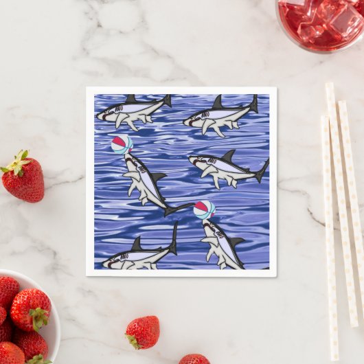 Papieren luiers, zeehaaien servet (Insitu)