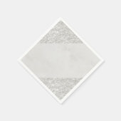 Papieren luiers, zilver servet (Hoek)