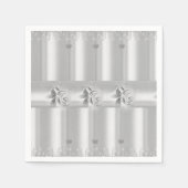 Papieren luiers, zilveren glitter-gril servet (Voorkant)