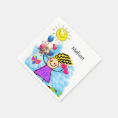 Papieren luiers, zonneballonnen servet (Hoek)