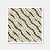 Papieren luiers, zwart wit goud servet (Voorkant)