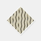 Papieren luiers, zwart wit goud servet (Hoek)