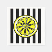 Papieren luiers, zwarte en witte tapes servet (Voorkant)