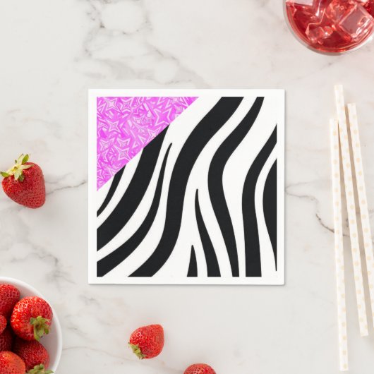 Papieren luiers, zwarte luipaard servet (Insitu)