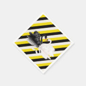 Papieren luiers, zwarte witte witte streep servet (Hoek)