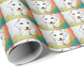 Papieren marionet inpakken cadeaupapier (Rol Hoek)