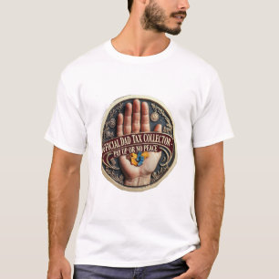Papieren Medaillon T-shirt voor vaders belastingin