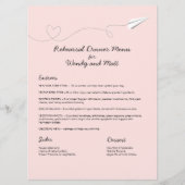 Papieren menukaart (Voorkant)