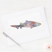 papieren mozaïek haai Sticker (Envelop)