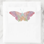 papieren mozaïek vlinder Sticker (Tas)