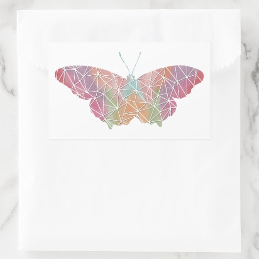 papieren mozaïek vlinder Sticker (Tas)