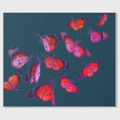 Papieren omhulling met BUTTERFLIES Cadeaupapier (Vlak)