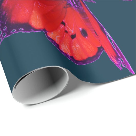 Papieren omhulling met BUTTERFLIES Cadeaupapier (Rol Hoek)