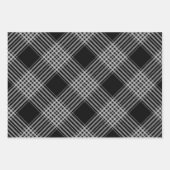 Papieren omhulling met zwarte en witte diagonaal b inpakpapier vel (Voorkant 2)