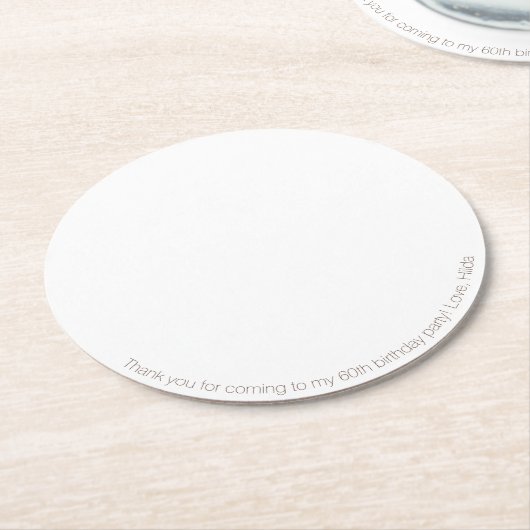 Papieren Onderzetter (Gebogen)