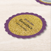 Papieren Onderzetter 40ste verjaardag (Gekanteld)