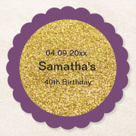 Papieren Onderzetter 40ste verjaardag