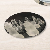 Papieren Onderzetter Chess. (Gebogen)