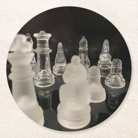 Papieren Onderzetter Chess. (Voorkant)