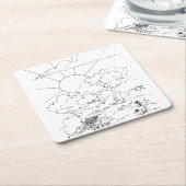 Papieren Onderzetter - Dagen over de heuvel (Schuin)