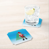 Papieren Onderzetter - Feestvrije kerstman (Insitu)