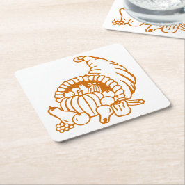 Papieren Onderzetter - Hoorn van Overvloed