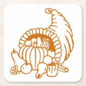 Papieren Onderzetter - Hoorn van Overvloed (Voorkant)