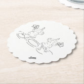 Papieren Onderzetter: Let's Dance Kartonnen Onderzetters (Gekanteld)