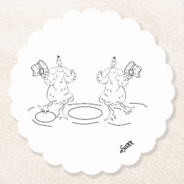 Papieren Onderzetter: Let's Dance Kartonnen Onderzetters