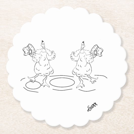 Papieren Onderzetter: Let's Dance Kartonnen Onderzetters (Voorkant)