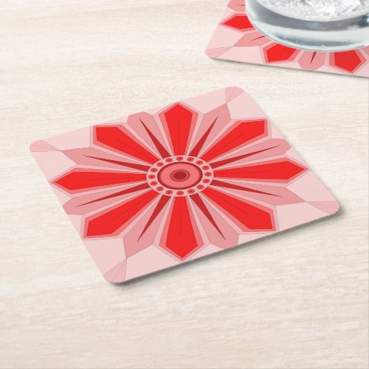 Papieren Onderzetter met kunst (Schuin)