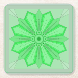 Papieren Onderzetter met kunst