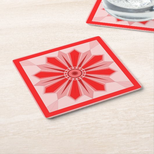 Papieren Onderzetter met kunst (Schuin)