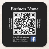 Papieren Onderzetter met QR-code (Voorkant)