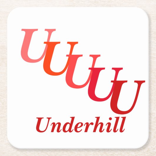 Papieren Onderzetter - Naam en overwegingen (Voorkant)