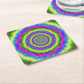 Papieren Onderzetter Neon Explosion (Schuin)