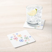 Papieren Onderzetter - Ornamenten met kerstbomen (Insitu)