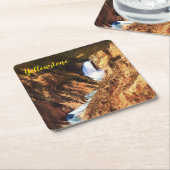 Papieren Onderzetter setgeelstenen Herfsten (Schuin)