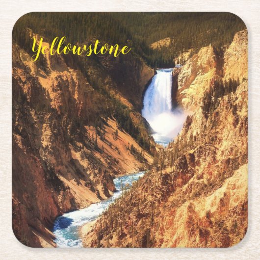 Papieren Onderzetter setgeelstenen Herfsten (Voorkant)