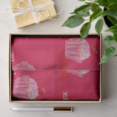 Papieren onderzetter tissuepapier (Geschenk)