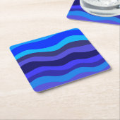 Papieren Onderzetter voelt blauw (Schuin)