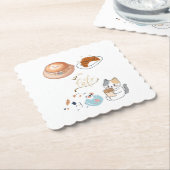 Papieren onderzetters (Gebogen)