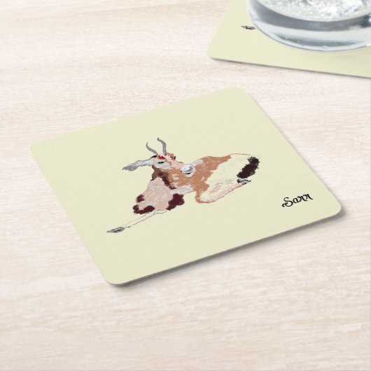 Papieren Onderzetters : Gazelle (Schuin)