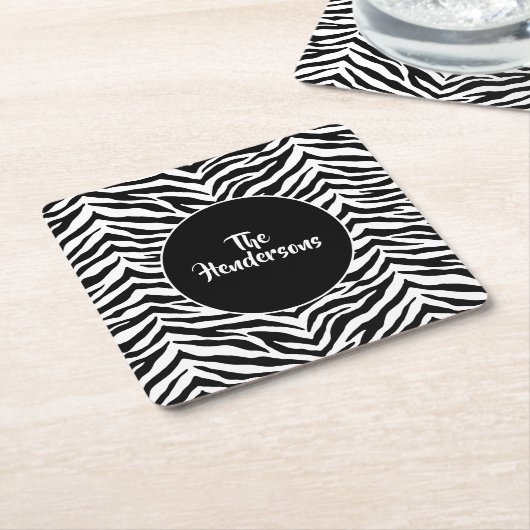 Papieren Onderzetters instellen - Aangepaste naam (Schuin)