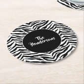 Papieren Onderzetters instellen - Aangepaste naam (Gebogen)