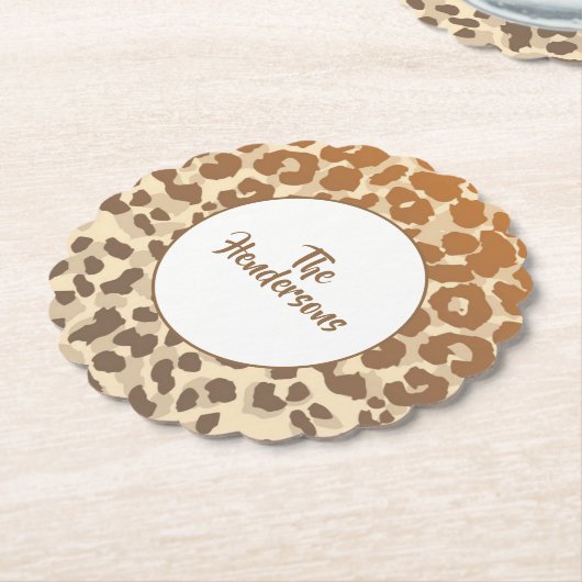 Papieren Onderzetters instellen - Aangepaste naam (Gekanteld)