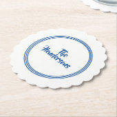 Papieren Onderzetters instellen - Aangepaste naam (Gekanteld)