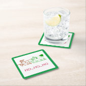 Papieren Onderzetters - Kerstman en rendier (Insitu)